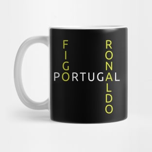Luis Figo and C Ronaldo Mug
